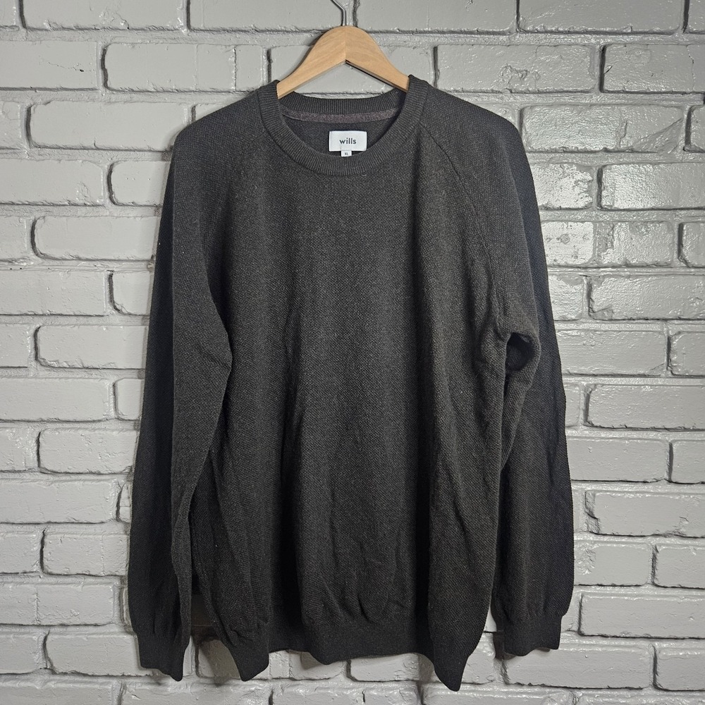 Wills Mens Sweater Extra Large‎ Merino Wool Green